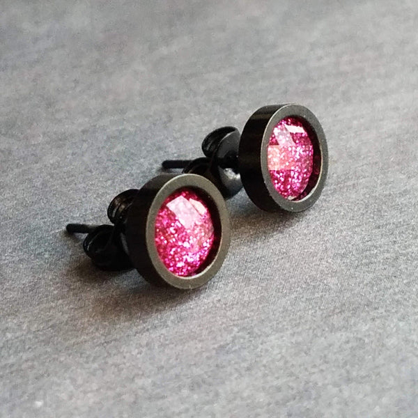 Hot Pink Dangle Earrings – Magnolia Artisans